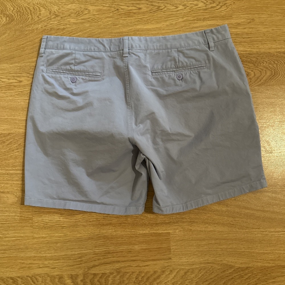 Bonobos Washed Chino Shorts Men's Size 40 Lavender 7 Inch Inseam Stretch Preppy - Picture 6 of 9